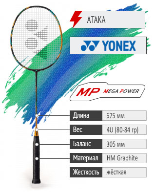 Ракетка для бадминтона YONEX ASTROX 88D PRO. 