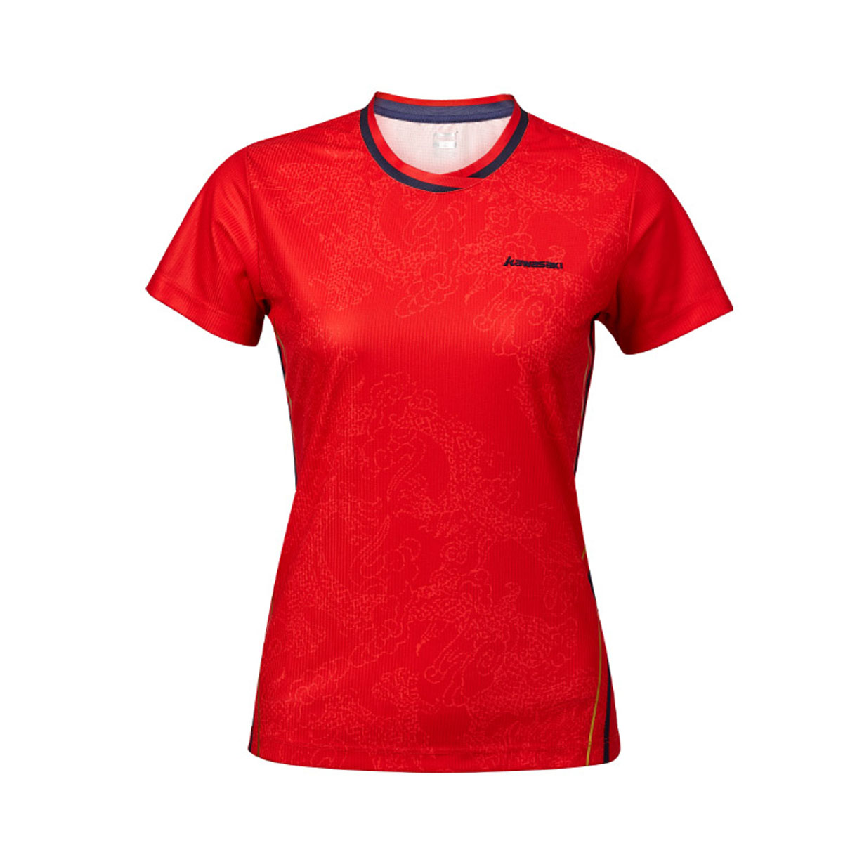 Женская футболка KAWASAKI A2949-2 RED (размеры: S, M, L, XL, 2XL). 