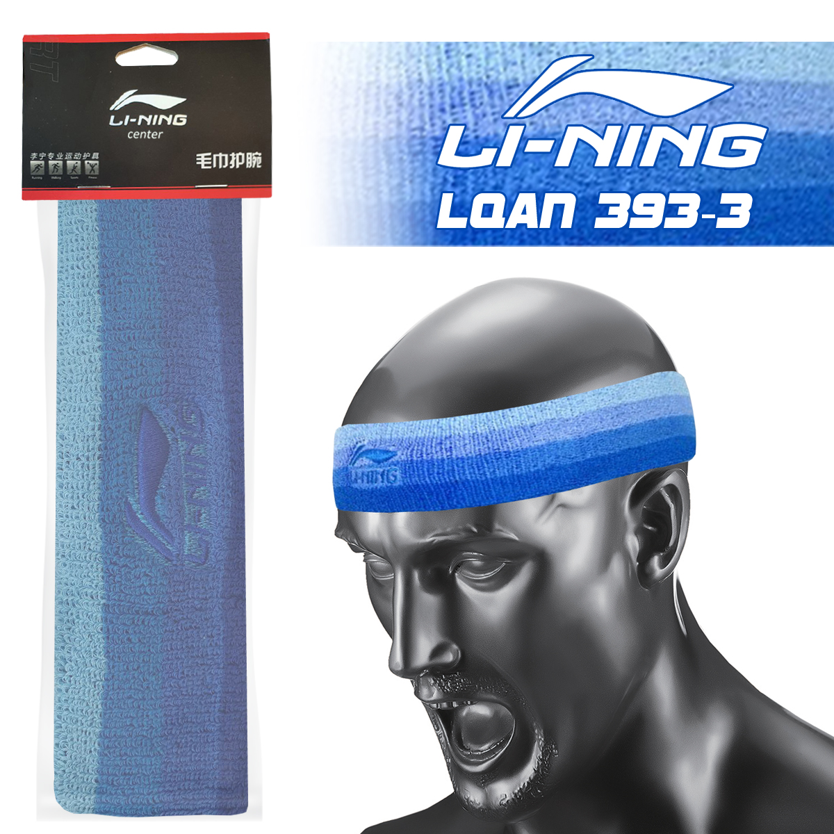 Повязка на голову LI-NING LQAN 393 BLUE. 