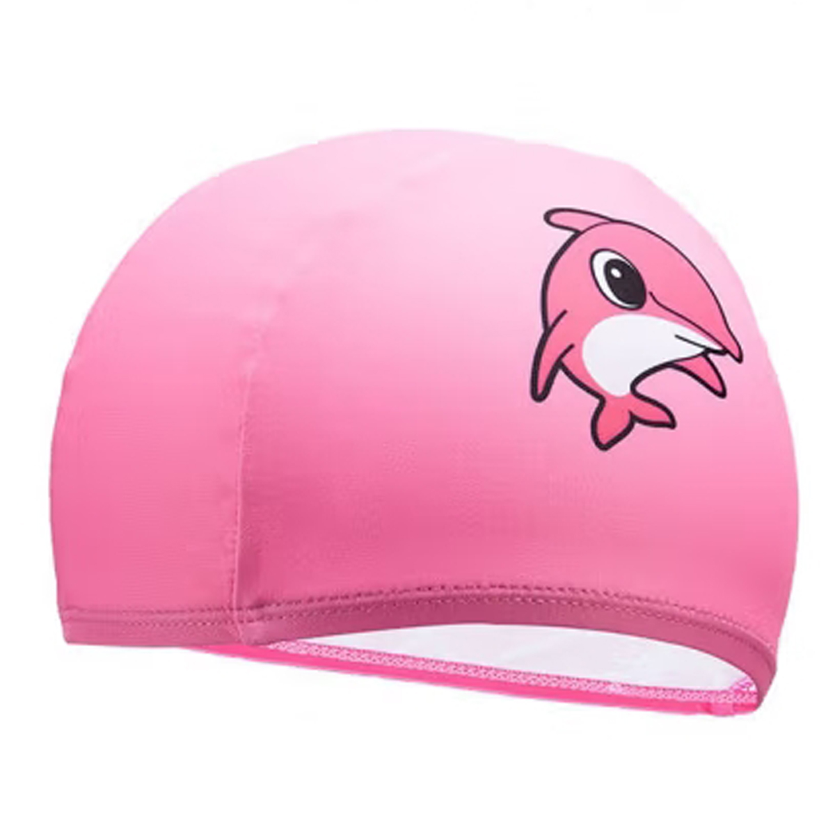 Детская шапочка для плавания KAWASAKI Дельфин PINK. 
